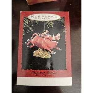 1997 Hallmark Keepsake Ornament - Timon and Pumbaa - The Lion King - NIB